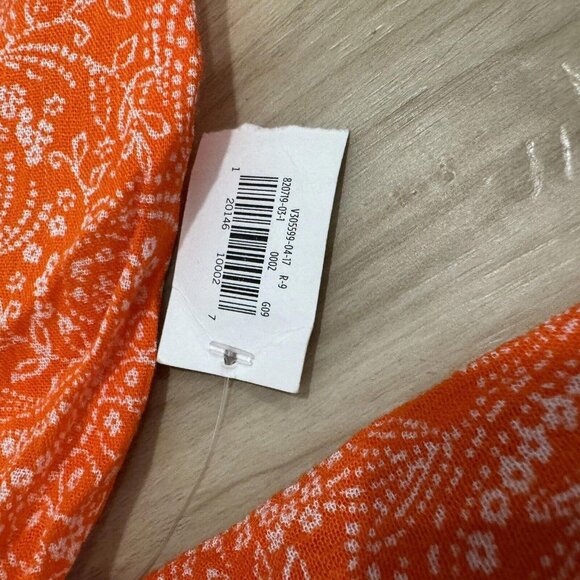 Women’s‎ Old Navy Orange Dress Size Medium M  Open Sleeves Boho - Picture 4 of 9